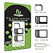SIM Card Adapter [4 in 1] Nano Micro Standard Kit Converter RinoGear + Steel Tray Eject Pin