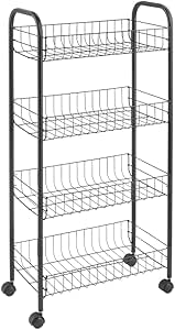 Metaltex ASCONA LAVA - Carro Multiuso con Ruedas. 4 Cestas ...