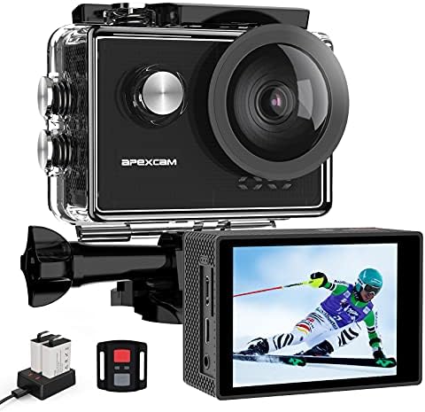 4K WiFi Action Camera – Waterproof Up To 30M, 170° Wide Angle, 2.0″ Screen, 4x Zoom
