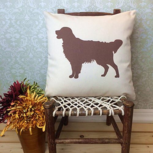 High quality Golden Retriever Pillow Cover, Golden Retriever Art, Golden Retriever Gift, Golden Retriever Silhouette, Dog Breed Silhouette,Pet Silhouette