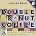 Double Donut Flavored Coffee Pods, Vanilla Bean Single Serve Coffee For Keurig K Cups Machines, Medium Roast Vanilla in Recyclable Pods, Hot or Iced, 96 Count Value Pack