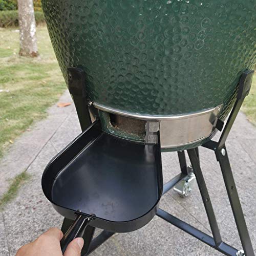 BBQ Grill Ash Pan Green Egg Accessories, Removal Metal Pan Big Green