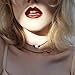 Barch Young Single Freshwater-Cultured Pearl Choker Necklace on Genuine Black Leather Cord for Women Handmade Choker Jewelry Gift (16