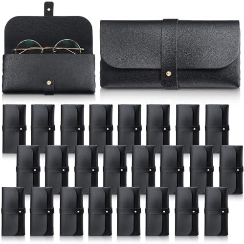 Kanayu 20 Pack Soft Leather Sunglasses Pouch Case Squeeze  display picture 2