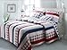 Greenland Home Nautical Stripe Quilt Set, Twin, Americana
