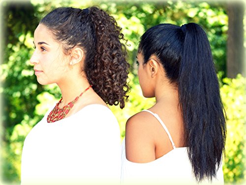 Burlybands - The Ultimate Hair Ties for Thick Heavy or Curly Hair. No Slipping Damage Breaking or Stretching Out. Seamless Ponytail Holders Scrunchies Sports Hair Ties for Thick Hair (Black)