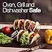 ELLTERA Metal Taco Holder Stand 2 PACK - BONUS NON-SLIP MAT - Premium Stainless Steel 5 Pockets Taco Rack - Oven - Grill - Dishwasher for all types Soft/Hard Taco Holders - BONUS Recipe e-Book