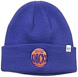 NBA New York Knicks '47 Raised Cuff Knit Hat, Royal, One Size