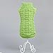 Bolbove Cable Knit Turtleneck Sweater for Small Dogs & Cats Knitwear Cold Weather Outfit (Green, X-Small)