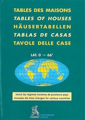 Download Tables des maisons Placidus pour les Latitudes 0° à 66° (hémisphères Nord et Sud) PDF
