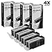 LD Compatible Ink Cartridge Printer Replacement for Canon PGI-250XL 6432B001 High Yield (Pigment Black, 4-Pack)