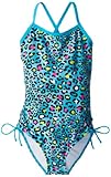 Kanu Surf Big Girls'  Splash One Piece Swimsuit, Blue, 12