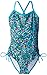Kanu Surf Big Girls'  Splash One Piece Swimsuit, Blue, 12