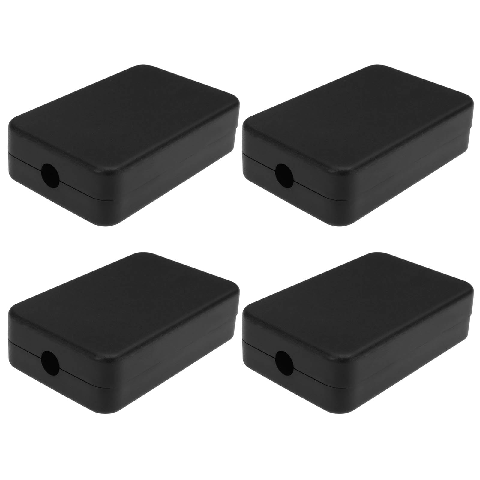 Create idea 4Pcs Junction Box 55x35x15mm ABS Electrical Box Small Waterproof Electric Project Case for Electronics PCB Case,Electronic Hobby Box, Black