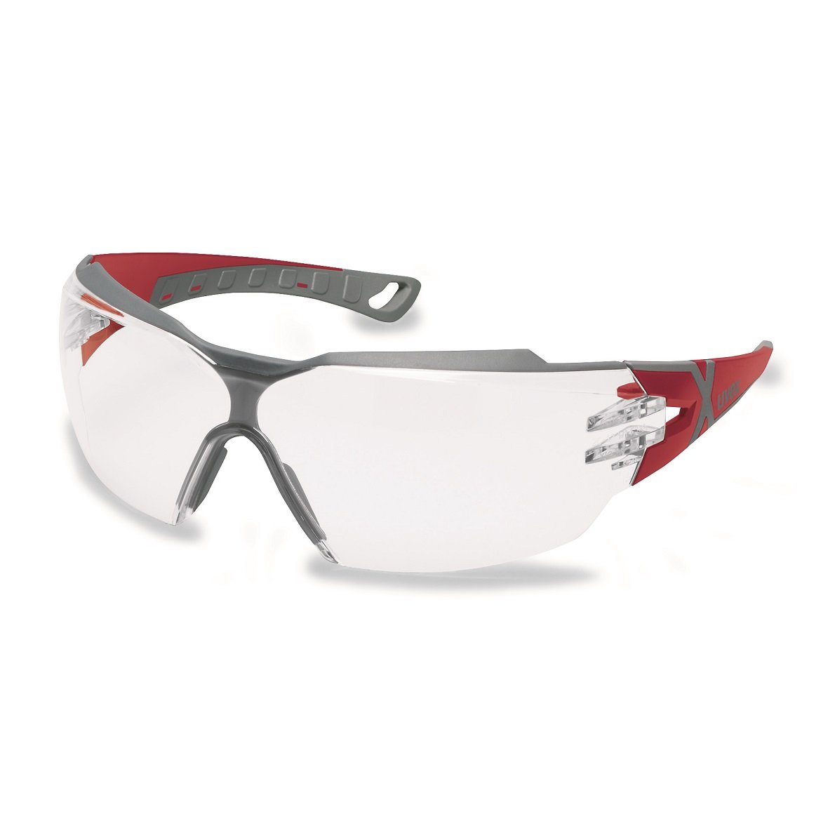 Uvex pheos cx2 safety glasses - Supravision Excellence - Red-grey — image 1