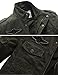 WenVen Men's Spring Washed Cotton Military Jackets Outerwear