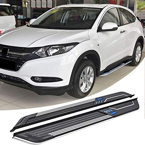 Amazon Com Lequer Running Boards Fits For Honda Hrv Hr V 16 19 Side Step Nerf Bar Protector Automotive