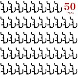 Pegboard Hooks 50-Packs J Shape Peg Hooks Black Peg