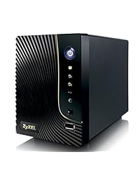 ZyXEL nsa320 Almacenamiento conectado a la red y media Server, Negro