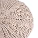 EUBUY Lady Winter Warm Baggy Beret Chunky Knitted Braided Beanie Hat