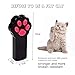Paw Style Interactive LED Light Laser Pointer Cat Toys And The Pink Silicone Button, Black By Mimibox