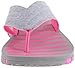 SKECHERS Performance Womens Go Flex-Vitality Flip Flop,Gray/Hot Pink,7 M US