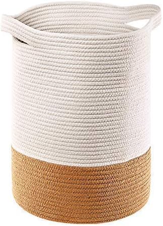 MANGATA Baumwolle gewebte Aufbewahrungskörbe, 18"Runde Spielzeug