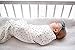 Copper Pearl Large Premium Knit Baby Swaddle Receiving Blanket Black and White Polkadots Willow