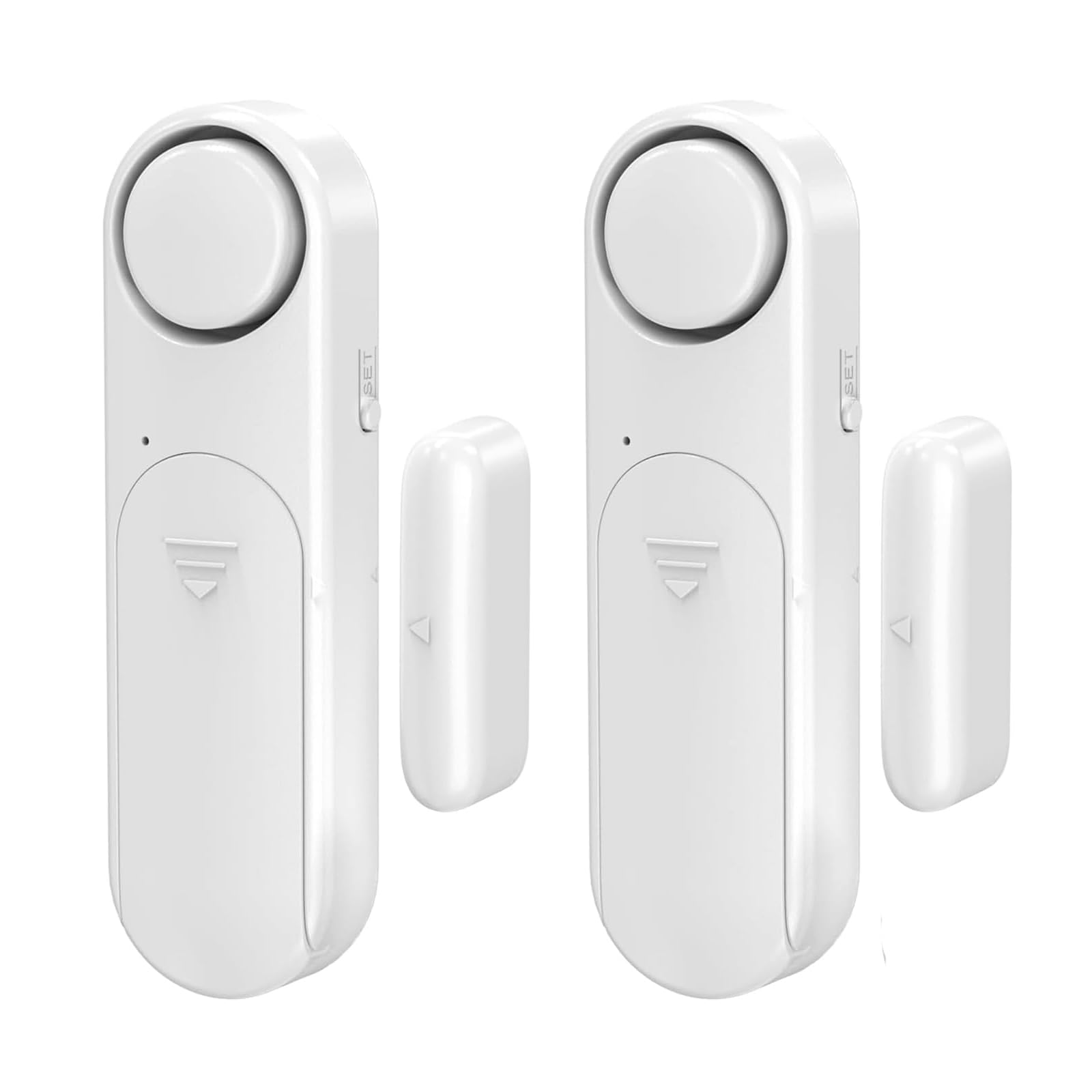 Photo 1 of Window and Door Alarm When Opened (2 Pack) for Kids Safety/Home Security, Wireless Sliding Door Opening Sensor Alarms for Dementia, 120dB Burglar Alert, Ideal for Business, Garage, Apartment, White