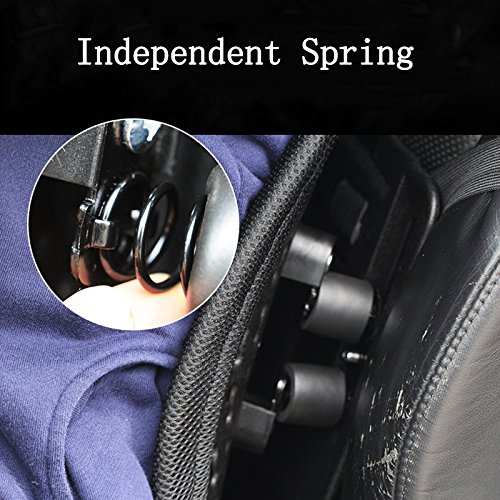 ZZ Lighting Breathable Ergonomic Backrest Lumbar Support for Lower Back Pain Relief Ideal for Car & Office Chair, Beige - Thumbnail 6