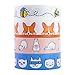 Aloha Washi Tape Set 14 Rolls of Decorative Masking Tape for Bullet Journals, Day Planner, Gift Wrapping, DIY Scrapbooking