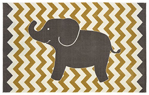 Lucky Elephant Striped Rug