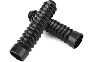 Acouto Front Fork Covers Motorcycle Bike Rubber Boot Gaiters Front Fork Cover Shock Gators Black for Dirt Bike