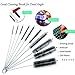 HappyGo 10 pcs Drinking Straw Cleaning Brush Set for Lab Tube Glasses Keyboard Jewelry,Gun Cleaning