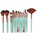 Adpartner 18 PCS Makeup Brushes Set, Eye Shadow Face Kabuki Brush Foundation Blush Concealer Make Up Cosmetic Brushes Soft Bristles Plastic Handle Beauty Tools