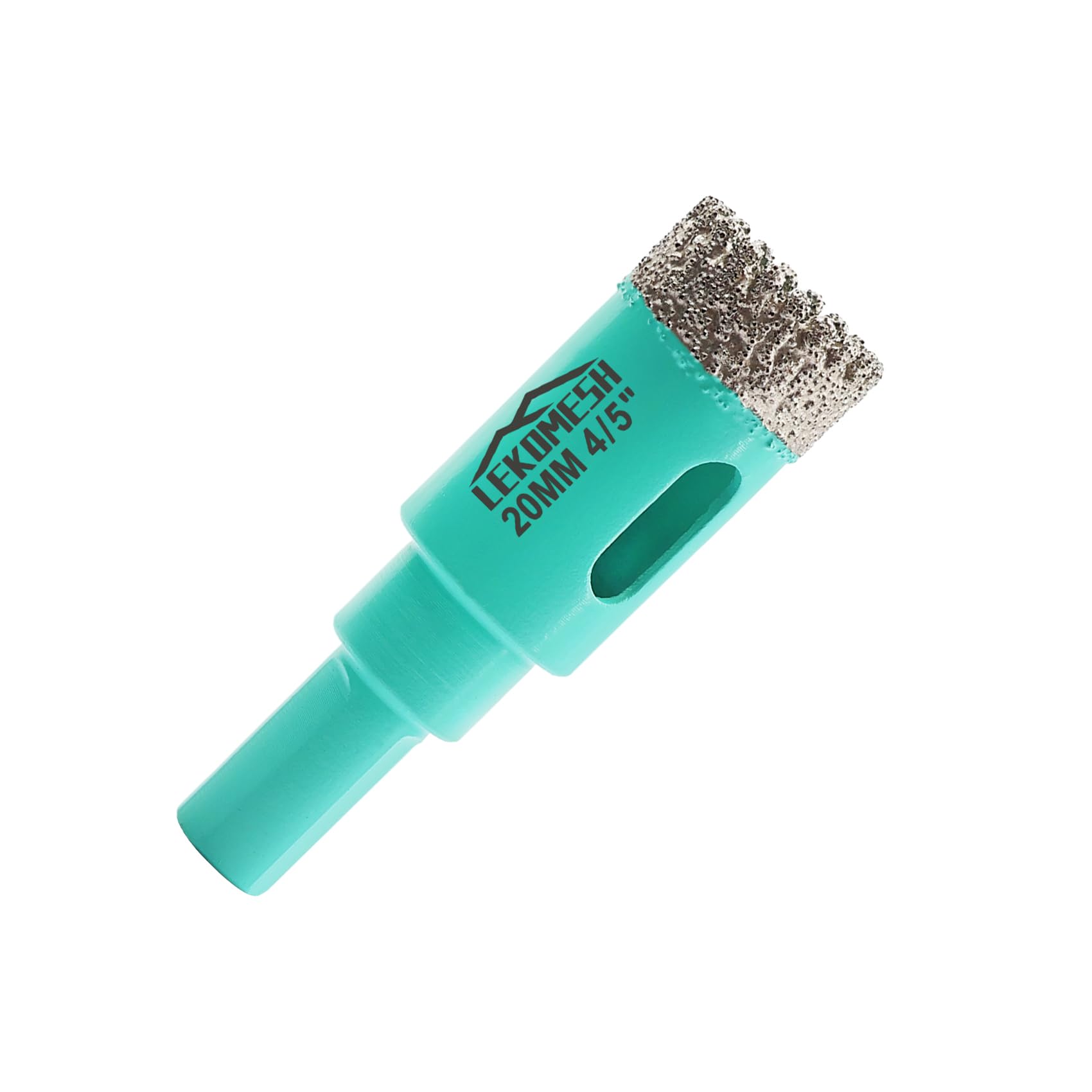Diamond Tile Core Drill Bits - 4/5"(20mm) Tile Hole Saw Cutter with Triangle Shank for Porcelain Ceramic Marble Granite Stone Quartz, LEKOMESH