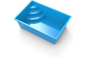 KOALAIME Fiberglass Swimming Pools Inground & Above Ground, Fiberglass Pool Shell, Backyard Swimming Pools, Outdoor Family Pool, Multiple Sizes Small & Large Swimming Pools for Adult Kids (SPA Side Steps)