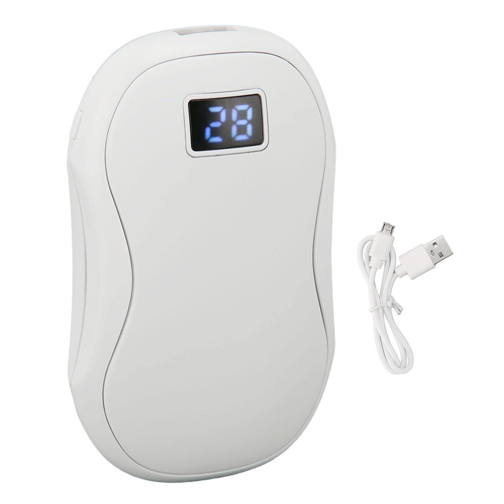 Cocoarm Electric Hand Warmer USB Rechargeable Hand Warmer with Digital Display, 40‑60℃ Adjustable Autumn Winter Mini Hand Warmer, Can be used as a rechargeable treasure.