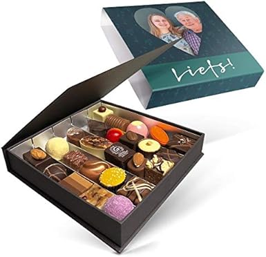 Chocolates en caja de lujo - 25 chocolates: Amazon.es: Alimentación y bebidas