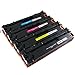 Toner Clinic ® 4PK Compatible Laser Toner Cartridge Set for HP 125A CB540A Black CB541A Cyan CB543A Magenta CB542A Yellow Compatible With HP Color Laserjet CM1312 MFP, Color Laserjet CM1312NFI, Color LaserJet CP1215, Color LaserJet CP1515N, Color LaserJet CP1518NI