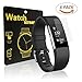 Fitbit Charge 2 Screen Protector, Homga Full Coverage Screen Protector for Fitbit Charge 2 Clear HD Anti-Bubble Film ,Anti-Fingerprint & Anti-Scratch Clear Screen Protector (6 Pack)