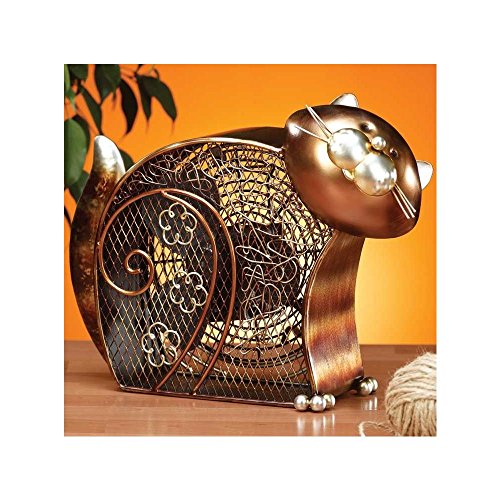 DecoBREEZE Kitty Figurine Fan Two-Speed Electric Circulating Fan