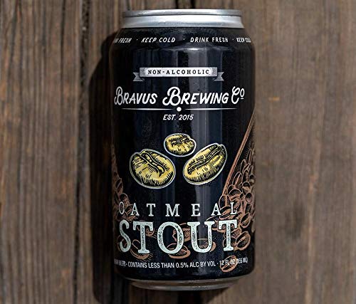 Bravus Non-Alcoholic Oatmeal Stout - 12 Fl Oz | Pack of 6