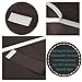 Flamingo P Thermal Door Curtain French Door Curtain Panel - Blackout Drapes for Patio Door/Glass Door Curtain, Full Privacy and Tool Free Single Door Panel, 26 x 68 Inches, Brown
