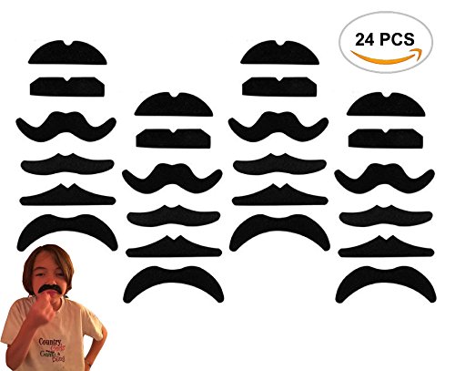 24pcs oruuum novelty fake mustache mustaches novelty &a…