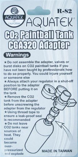 AQUATEK CO2 Paintball Tank CGA 320 Adapter