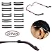 YR Anti-Slip Soft Silicone Eyeglass Temple Tip Retainer, Comfortable Elastic Holder For Glasses,Sunglasses,Reading glasses,10 Pairs -Black