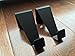 Tesla Model X Coat Hooks - Black (Set of 2) - Anodized Aluminum Seat Headrest/Seatback Hanger Clothes Holder for Tesla with Improved Protective Edge Covers - Made in Canada - Guaranteed to Stay On