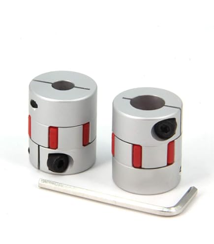 2pcs Flexible Couplings 6mm To 10mm For NEMA 17 Stepper Motor Shaft And T8 Lead Screw For 3D Printer Or CNC Router Machine
