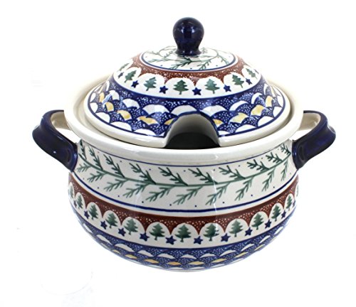 Polish Pottery Evergreen Soup Tureen